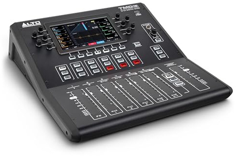 ALTO TMD16 16-Kanals Digital Mixer med Bluetooth | 7 Skärm, Touch-Reglar, EQ, FX, App-Styrning, för Livesound-Mixning och Övningslokaler