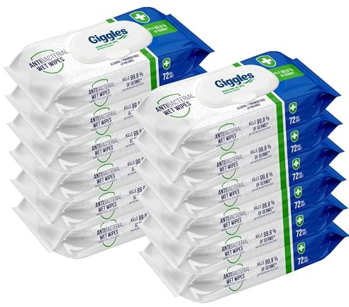 Meown Baby Water Wipes, 864 Baby Wipes (72 x 12 Packs) | Antibacterial & Alcohol-Free Baby Wet Wipes for Newborn & Sensitive Skin, Gentle Cleaning Wipes for Hands & Body, Fragrance Free Face Wipes