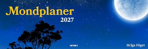 Mondplaner 2027: Der Wochenplaner für den Schreibtisch – Mit Monatsübersicht und viel Platz für Termine und Notizen – auch zum Aufstellen – 32,0 x 10,7 cm