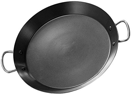 Garcima Paellera Antiadherente de Acero Inoxidable, 46 cm, Plateado, 4