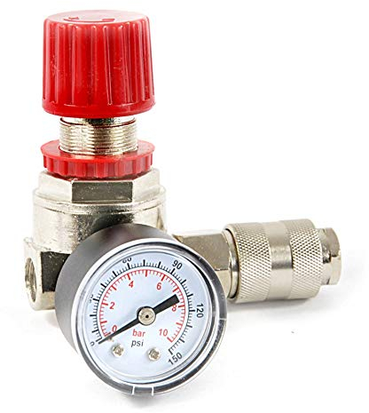 Druckluft Wartungseinheit Druckminderer Regler für Kompressor 1/4