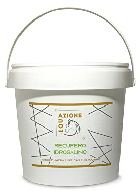 Recupero Idrosalino, conf. 2,5 kg - Mangime complementare per cavalli in polvere - Reintegra i sali minerali persi con la sudorazione