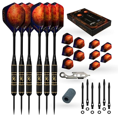 XQ Max Mercury, Stahlspitzen-Darts, Dart-Set, Dart-Flights, Dart-Schäfte & Dart-Koffer