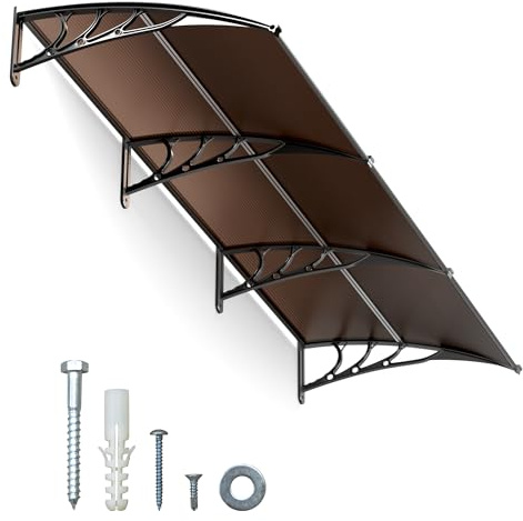 IDZO 40''x120'' Awnings for Doors, SPF 50+ UV-Protective Window Awning Exterior with Aluminum Alloy Connector, Use for Front Doors/Windows Overhang Awning for Sun Shutter, UV, Rain, Snow Protection