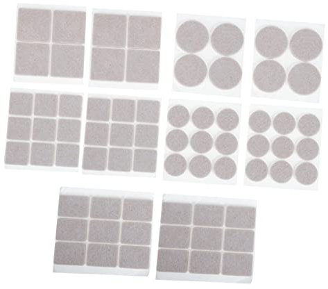 HOMSFOU 70pcs Self-Adhesive Felt Furniture Pads for Floor Protection Non-Slip Chair Leg Mats Scratch-Resistant Table Feet Mats for Hardwood Floors