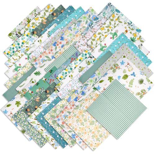 70 stycken bomullstyg lapptäcke, 25 cm x 25 cm bomullstyg, lapptäcke tygpaket, flerfärgade material för sömnad, scrapbooking och gör-det-själv-hantverk (A)