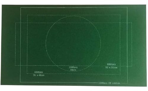 Portable Jigsaw Puzzle Mat for 1500 Pieces - 26x46 Inch Roll-Up Puzzle Board with Storage Bag - Non-Slip Jigsaw Mat for Adults & Kids - Puzzle Keeper Mat for Easy Transport & Storage