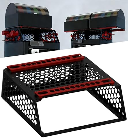 BIQU Panda Perch Dual AMS Support pour Bambu-Lab P1P/P1S/X1C/X1E | Outil de Stockage AMS Avec Éclairage LED, Support en Aluminium Léger