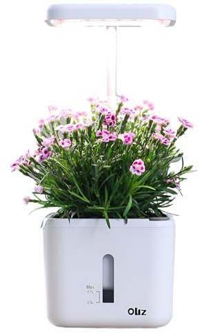 Syfunlv Potager Interieur Hydroponique,Système de Culture Hydroponique,Station de Culture des Plantes avec LED Grow,Réservoir d'eau de 1,35 L,3 Modes de Croissance Intelligents (Style 2)