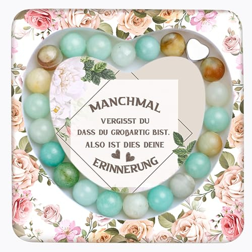 Bivei Geschenke für Frauen, Armband Damen für Valentinstag, Weihnachten, Geburtstag, Beste Freundin Geschenke, Geschenk Freundin mit Inspirationsbox, Motivations Armband