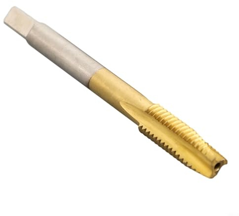 Lot de 2 tarauds à filetage métrique avec revêtement pour M2 - pour M12, cannelure droite pour tarauds HSS pour machines, assemblage de meubles et Re(M8)