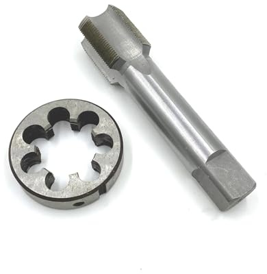 Filiera filettata, Filiera metrica, Filiera filettata, 1 set M33 x 2 mm maschi for filettatura a mano destra HSS metrici for lavorazione di utensili
