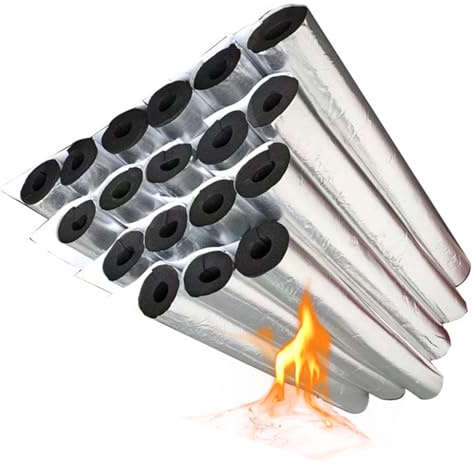Vielseitige Rohrummantelung 20.0 mm/27.0 mm/34.0 mm/43.0 mm/48.0 mm/60.0 mm ID Schutzmantel Hitzebewahrung 10.0 mm für Rohrisolierung im Erdreich Frostschutz Feuer(1.06=27.0 mm)