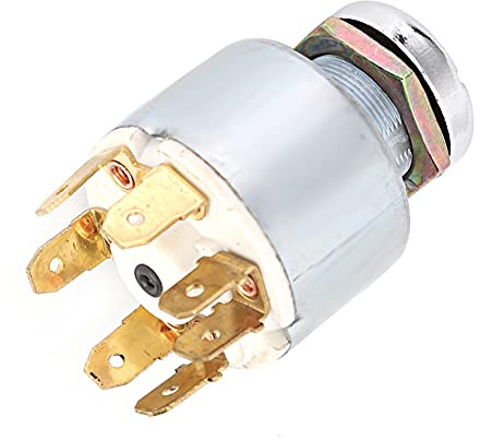 Generic Interruttore di Accensione Universale Anticorrosione a 4 Posizioni da 12 V per Auto, Moto, Barca, 2 Chiavi per gli Appassionati di Corse