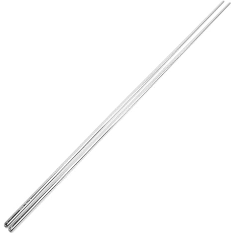 Bacchette in Acciaio Inox 304 Lunghe 1 Paio Riutilizzabili