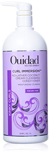 Ouidad Curl Immersion No-Lather Coconut Cream Cleansing Conditioner (Kinky Curls) 1000ml