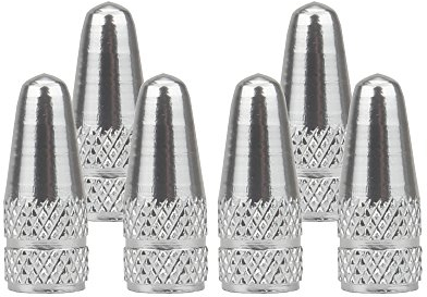 SENZEAL 6 uds. Tapas de válvula Válvula de Bicicleta Francesa Neumático Aleación de Aluminio Plata