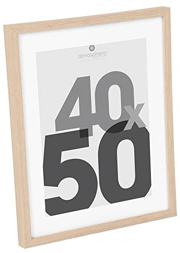 Atmosphera - Cadre photo Eva - bois et verre - 40x50 cm