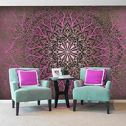murando Fototapete selbstklebend 343x256cm Foto Tapete Tapetenfolie Möbelfolie Wandverkleidung Wandtapete Motivtapeten Bildtapete Wohnzimmer Schlafzimmer 3d Effekt Ornament Abstrakt f-A-0491-a-d