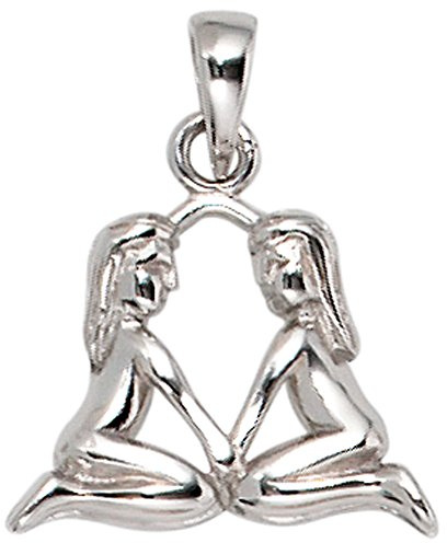 Jobo Sternzeichen-Anhänger Zwilling aus 925 Sterling Silber