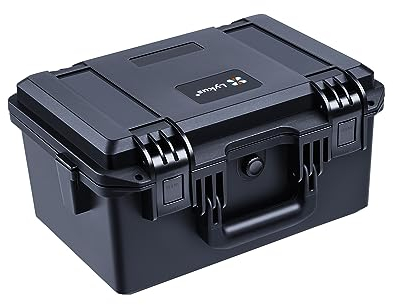 Lykus HC-3320 Étui Rigide étanche avec Insert en Mousse Personnalisable, Dimensions intérieures 33 x 21 x 17,5 cm, Convient pour Appareil Photo Reflex numérique, objectifs, etc