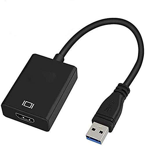 SGU Adaptador USB 3.0 a HDMI, USB 3.0 a HDMI 1080P (Macho a Hembra) de Adaptador convertidor USB a HDMI con Salida de Audio Compatible con Windows XP 7/8/8.1/10