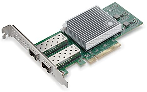 10Gtek 25G NIC Dual SFP28 Port Network Card with Low-Profile Bracket, with Intel E810- XXVAM2 Controller, Compare to Intel E810-XXVDA2, Support Windows Server/Freebsd/VMware, Support RDMA/PXE