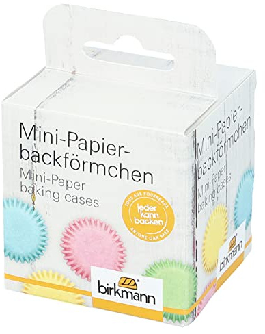 Birkmann, Mini-Papierbackförmchen, Easy Baking, pastell, 100 Stück