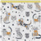 DreamRoots Tissu imperméable extérieur au metre 160 cm Largeur - Toile exterieure impermeable 100% de polyester 600D 220g/m - Tissus au metre ameublement Cartoon Funny Cats 1M