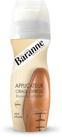 Baranne Applicateur Express Incolore - Pour un entretien rapide et efficace de vos chaussures - 75Ml - Lot De 4