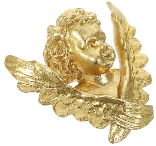 Alipis Kunstharz Engel Wanddeko Skulptur Für Wohnheim Schlafzimmer Wohnzimmer Küche Flur Außenbereich Dekoration Ornament Figurine Schmuck