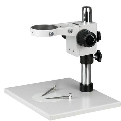Mikroskop-Zubehör-Kit Große Stereo Mikroskop Stand Tisch Basis 76 MM Arm Kopf Halter for Binokular Trinokular Microscopio 32 MM Fokussierung Rack Mikroskopische Objektträger