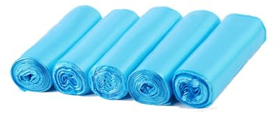 Xersex 150 PCS 25 Liter Weste Müllbeutel aus Material PE, Blau, 24.8x18.1x19inch