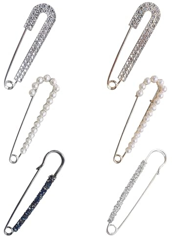 LUHOCIY Broschen für Kleidung, Sicherheitsnadeln Groß, Broschen & Anstecknadeln für Damen, für die Taille Cinching, Anti-Rutsch-und Fixierung von Kleidung, Geeignet für Alle Arten von Kleidung
