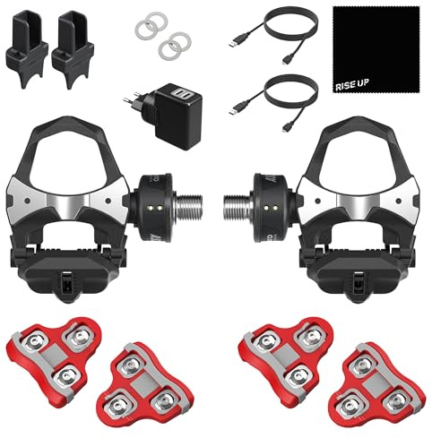 Favero Assioma Duo, Dual-Sensing Side Pedal Based Cycling Power Meter with Extra Cleats, Bluetooth & ANT+ Connectivity for Bike Computers, Cycling GPS Units, & Smartphones
