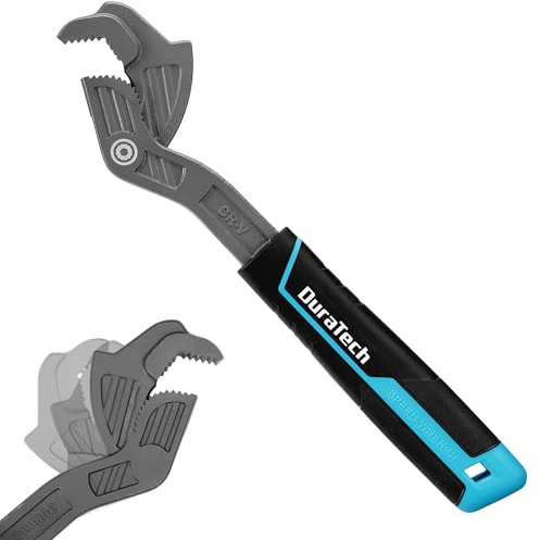 DURATECH 12-Inch Self-Adjusting Wrench, Self-Locking Pipe Wrench