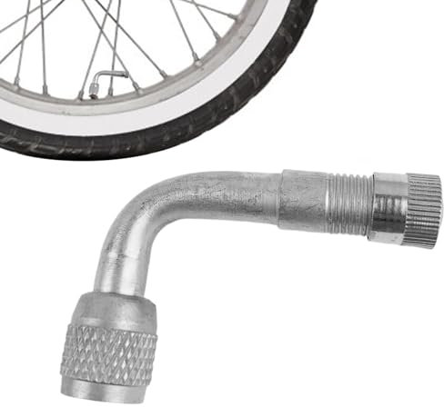Ziennhu Ventilverlängerung 90 Grad | Reifenventiladapter für Auto, Motorrad, LKW und Fahrrad | Luftdruckverlängerung für das Reifenventil mit Krümmung | P-Hilfe