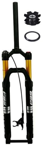 AADDFDD Forcella Ammortizzata MTB 27,5 29 Pollici 28,6 mm Tubo Dritto Forcella Anteriore a Molla per Mountain Bike 15 * 100 mm Perno Passante Escursione 120 mm XC AM DH Bicicletta Freno a