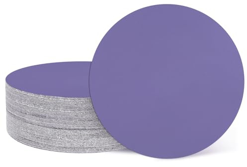 sourcing map 20 dischi abrasivi da 76 mm, grana 1200, con gancio e anello, per levigatrice orbitale casuale, per lavorazione del legno, lucidatura dei metalli, viola