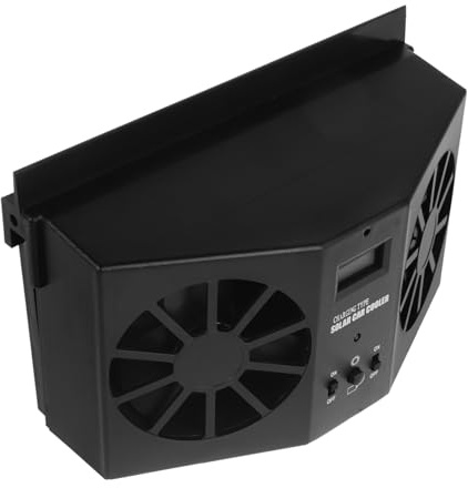 DECORNIJIA Solar Powered Car Window Exhaust Fan Outlets for Efficient Cooling and Enhanced Air Circulation Sustainable Ventilation Fan for Vehicle Temperature Control