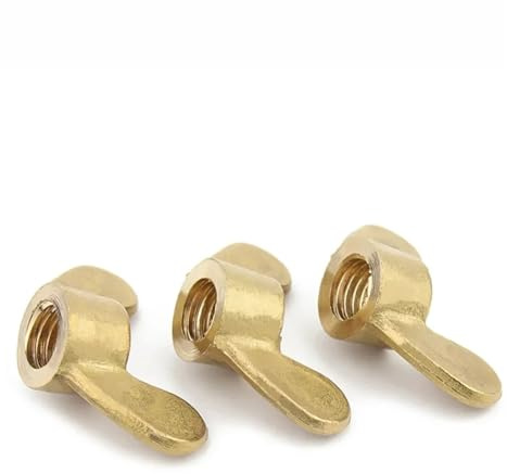 3/5pcs Metric Brass Wing Nuts M3 M4 M5 M6 M8 M10 M12 M14 Big Ear Butterfly Nuts Special-shaped Hand Screw Nut Claw Nut(M14-3pcs)