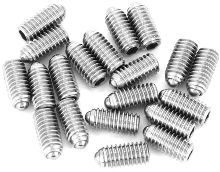 Viti con stantuffo a sfera a molla in acciaio inossidabile M3 Filettatura esagonale Posizionamento stantuffo a testa sferica per attrezzature mediche Utensili pneumatici Ingegneri (M3*8(20 PZ))