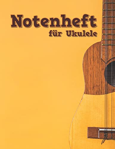 Notenheft für Ukulele: TAB und Akkorde - 108 Seiten