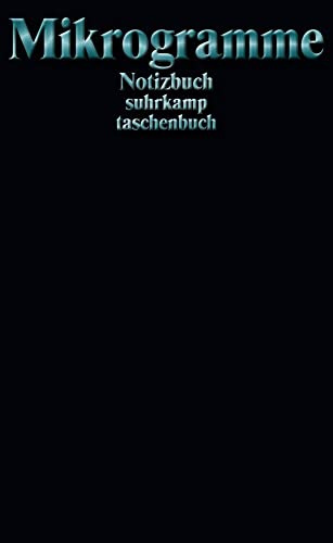 Notizbuch »Mikrogramme«: Softcover, A6, Blanko, 192 Seiten (suhrkamp taschenbuch)