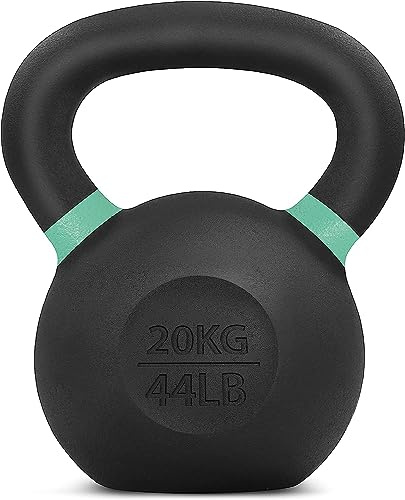 Yes4All XUT6 pulverlackerad kettlebell-vikt, 20 kg, grön