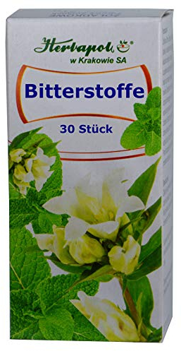 Bitterstoffe, 30 Kräutertabl., unterstützen Verdauung, Stoffwechsel, entkrampfen, bei Mangel an Verdauungssäften, schwacher Verdauung, kapseln, bitterliebe tropfen, anregen