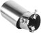 Yctze Auspuffrohr, 1 Stk. Universal Edelstahl hinten Rund Chrom Edelstahl Auto Auspuff Schalldämpfer Endrohr Endrohr für chrome tip exhaust,auspuff endrohr 40mm,auspuffblende gebogen schwarz,auspuffbl