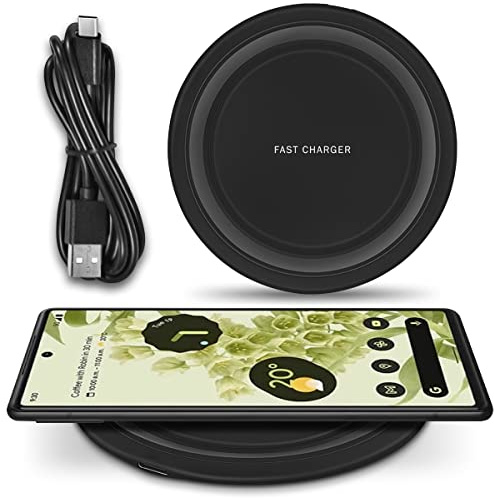 QI Wireless Ladestation kompatibel mit Google Pixel 10 9a 9 8a 8 7 6 5 4 7a Pro XL Fold Kabellos Charger 15W Induktives Universal Ladematte Schnellladegerät