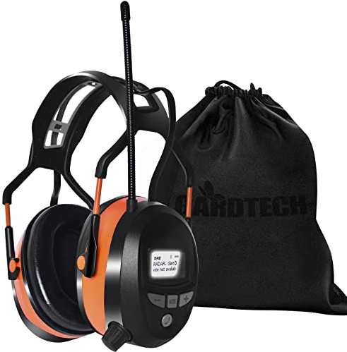 Gardtech Gehörschutz mit DAB + / FM-Radio, Bluetooth, MP3, Sicherheitsohrschützer mit NRR 29dB, Lärmschutzkopfhörer für Männer und Frauen, Ohrenschützer zum Mähen