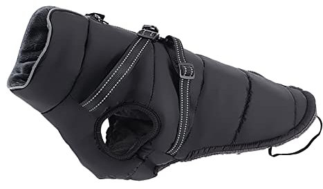 Hundemantel wasserdicht Hundepullover Winterjacke für Hund Hundebekleidung Hundejacke Haustierkleidung Hundekleidung Baumwollkleidung Weste Herbst und Regenmantel Hund Camouflage (Black, L)